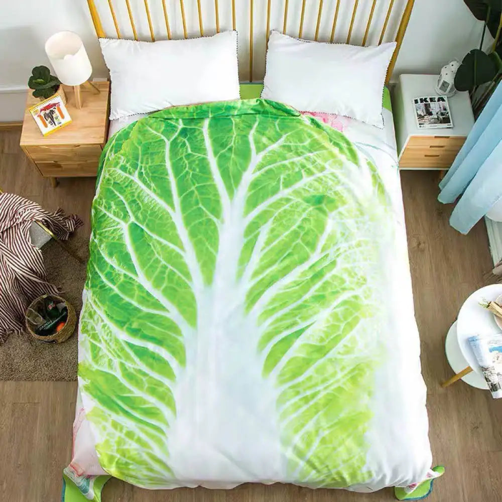 Double-Sided Flannel Creative Appearance Home Sofa Cabbage Blanket