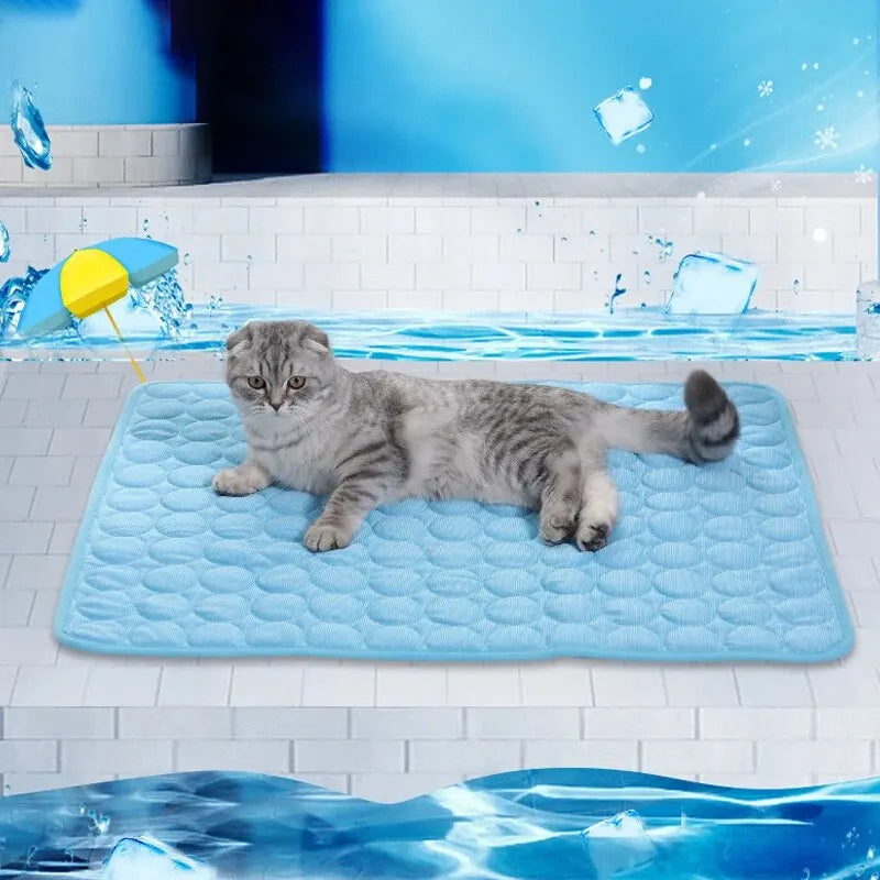 Clearance_Pet Ice Mats Summer Cat Dog Sofa Nest Bed Cooling Sleeping Pad for Small Dogs Pets Durable Sofa Cooling Pad Blanket_Co