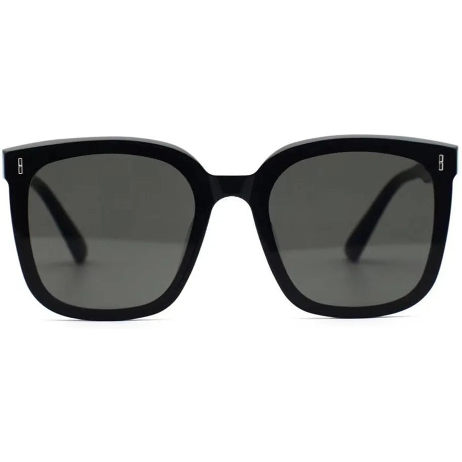 Fashion Korean Personality Ins Trend Black Square Frame UV400 Sunglasses for Unisex Street Sunglass