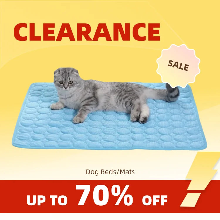 Clearance_Pet Ice Mats Summer Cat Dog Sofa Nest Bed Cooling Sleeping Pad for Small Dogs Pets Durable Sofa Cooling Pad Blanket_Co